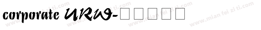 corporate URW字体转换